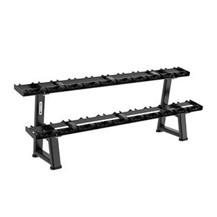 Skelcore Rack horizontal para mancuernas de 2 niveles de la línea Pro Series en Consorcio Hermes Querétaro